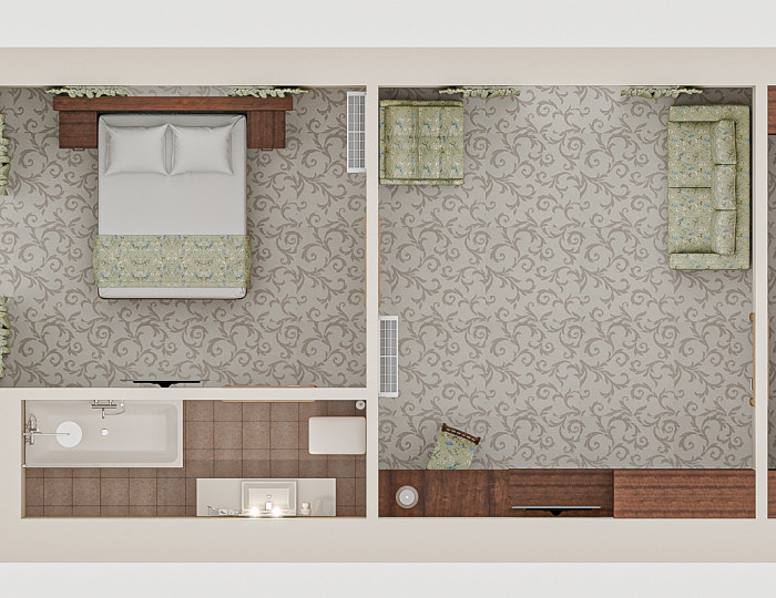 Suite 2-местный 2-комнатный (SUTV) - Отель Resort & Spa Doville 5* / СПА отель Довиль 5*