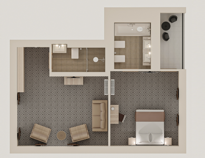 Suite 2-местный 2-комнатный SutEx - Отель Resort & Spa Doville 5* / СПА отель Довиль 5*