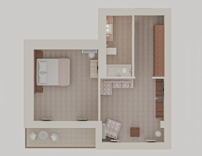 Suite 2-местный 2-комнатный SutSu - Отель Resort & Spa Doville 5* / СПА отель Довиль 5*